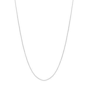 0.8mm Sterling Box Chain w/Slider Bead