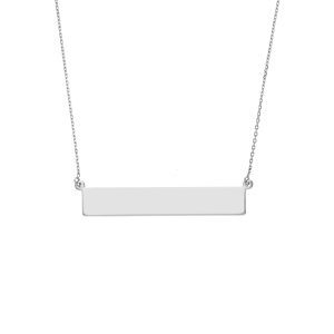 Engravable Bar Adjustable Necklace
