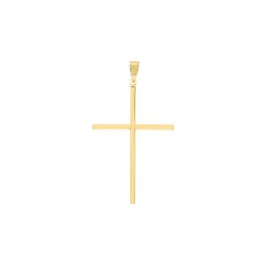 Large Polished Cross Pendant