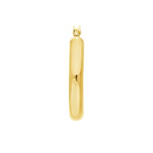 25mm x 4mm Polished Hoop Earrings