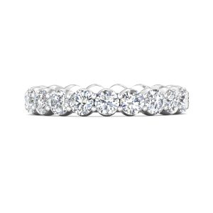 Channel/Shared Prong Wedding Band from the Channel/Shared Prong collection