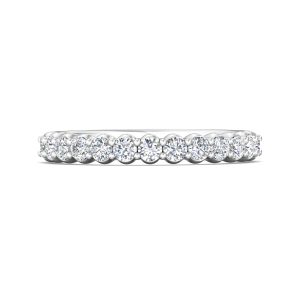 Channel/Shared Prong Wedding Band from the Channel/Shared Prong collection