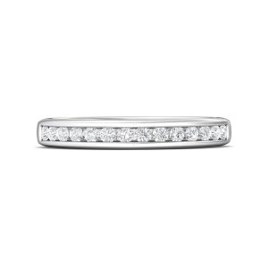 Channel/Shared Prong Wedding Band from the Channel/Shared Prong collection