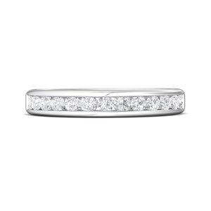 Channel/Shared Prong Wedding Band from the Channel/Shared Prong collection