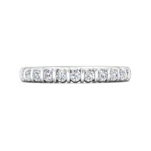 Channel/Shared Prong Wedding Band from the Channel/Shared Prong collection