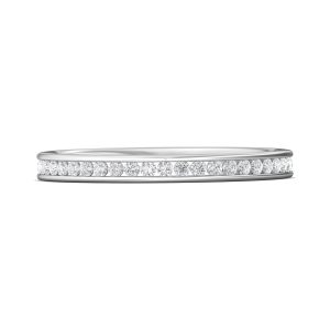 Channel/Shared Prong Wedding Band from the Channel/Shared Prong collection