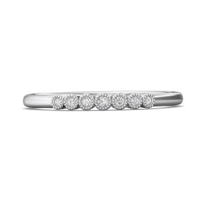 Channel/Shared Prong Wedding Band from the Channel/Shared Prong collection
