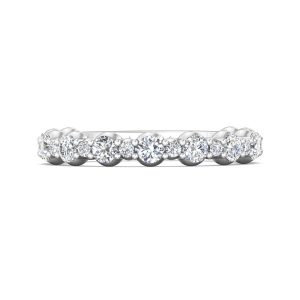 Channel/Shared Prong Wedding Band from the Channel/Shared Prong collection