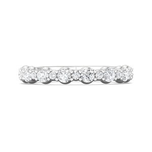 Channel/Shared Prong Wedding Band from the Channel/Shared Prong collection