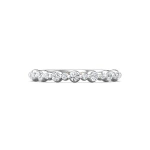 Channel/Shared Prong Wedding Band from the Channel/Shared Prong collection