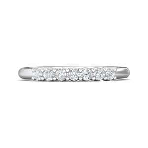 Channel/Shared Prong Wedding Band from the Channel/Shared Prong collection