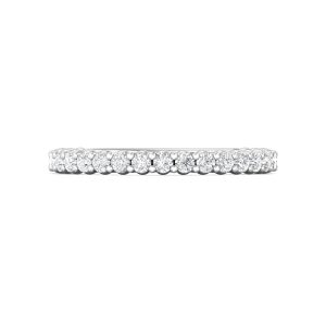 Channel/Shared Prong Wedding Band from the Channel/Shared Prong collection