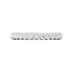 Channel/Shared Prong Wedding Band from the Channel/Shared Prong collection
