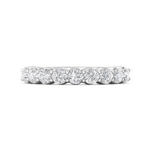Channel/Shared Prong Wedding Band from the Channel/Shared Prong collection