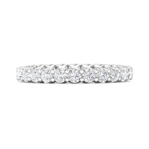 Channel/Shared Prong Wedding Band from the Channel/Shared Prong collection