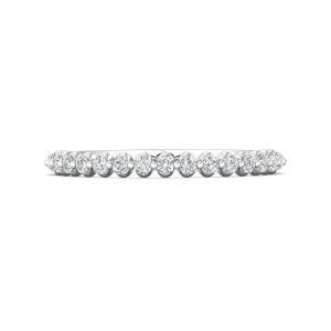 Channel/Shared Prong Wedding Band from the Channel/Shared Prong collection