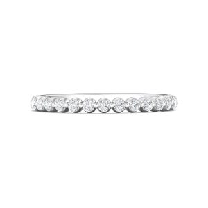 Channel/Shared Prong Wedding Band from the Channel/Shared Prong collection