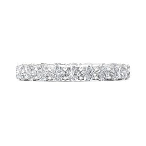 Channel/Shared Prong Wedding Band from the Channel/Shared Prong collection