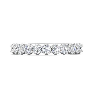 Channel/Shared Prong Wedding Band from the Channel/Shared Prong collection