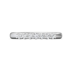 Channel/Shared Prong Wedding Band from the Channel/Shared Prong collection