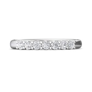 Channel/Shared Prong Wedding Band from the Channel/Shared Prong collection
