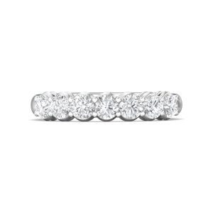 Channel/Shared Prong Wedding Band from the Channel/Shared Prong collection