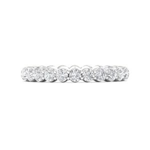Channel/Shared Prong Wedding Band from the Channel/Shared Prong collection