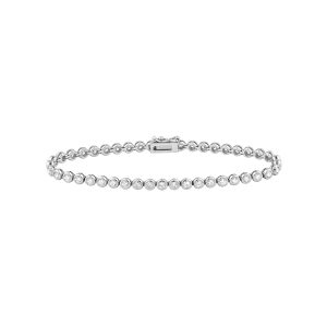 Bezel Set Diamond Tennis Bracelet (2-5/8tcw)