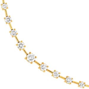 2-1/2tcw Diamond Assending Stone Necklace