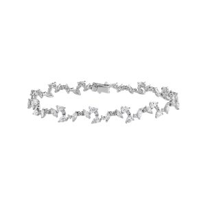 Diamond Blossom Tennis Bracelet