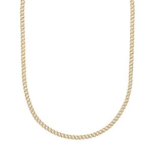 4tcw Diamond Curb Necklace