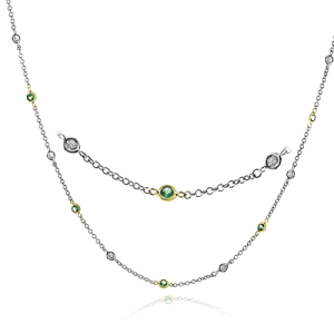 Necklace in 18k Gold with Diamonds