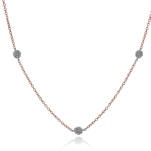 Necklace in 18k Gold with Diamonds