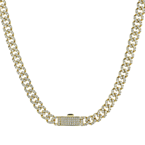 Necklace in 14k Gold with Diamonds
