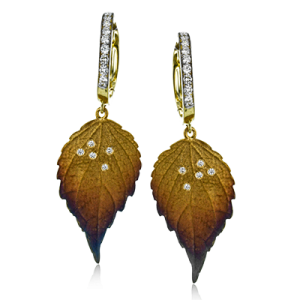 Earring in 18k Gold with Diamonds