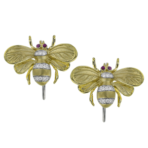Earring in 18k Gold with Diamonds