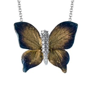 Pendant in 18k Gold with Diamonds