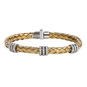 Bangle in 18k Gold with Diamonds