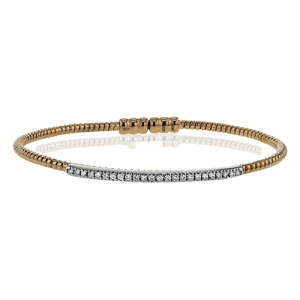 Bangle in 18k Gold with Diamonds