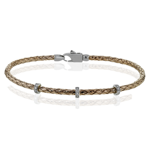 Bangle in 18k Gold with Diamonds