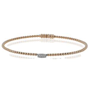 Bangle in 18k Gold with Diamonds