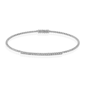 Bangle in 18k Gold with Diamonds