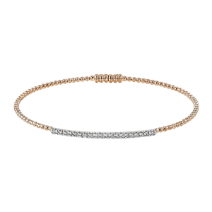 Bangle in 18k Gold with Diamonds