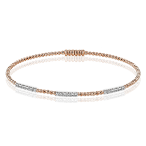 Bangle in 18k Gold with Diamonds