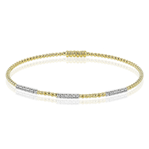 Bangle in 18k Gold with Diamonds