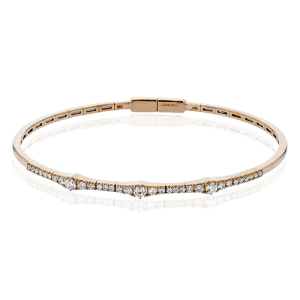 Bangle in 18k Gold with Diamonds