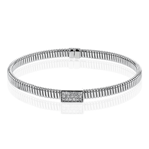 Bangle in 18k Gold with Diamonds
