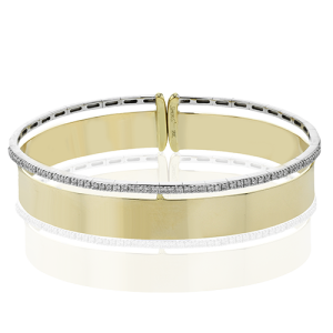 Bangle in 18k Gold with Diamonds