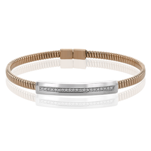 Bangle in 18k Gold with Diamonds