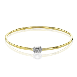 Bangle in 18k Gold with Diamonds
